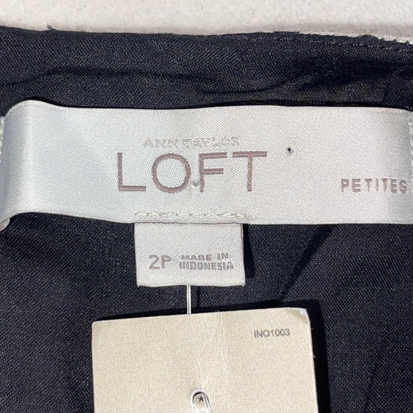 LOFT Snakeskin Print Midi Dress with Red‎ Accent - Picture 3 of 5